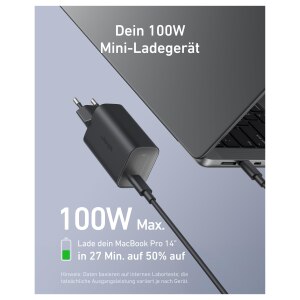 ANKER Nano Charger 100W w c-c cable black