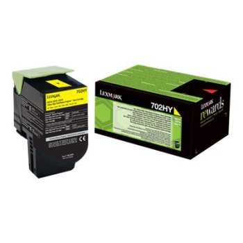 Lexmark 702HY - Gelb - Original - Tonerpatrone LCCP, LRP