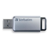 Verbatim Secure Pro - Memoria USB 3.0 da 32 GB - Argento - 32 GB - USB tipo A - 3.2 Gen 1 (3.1 Gen 1) - Senza coperchio - Argento