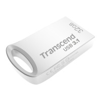 Transcend JetFlash 710 32GB - 32 GB - USB tipo A - 3.2 Gen 1 (3.1 Gen 1) - Senza coperchio - 3,3 g - Argento