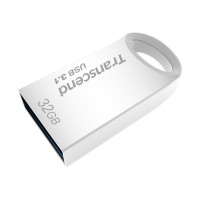 Transcend JetFlash 710 32GB - 32 GB - USB tipo A - 3.2 Gen 1 (3.1 Gen 1) - Senza coperchio - 3,3 g - Argento