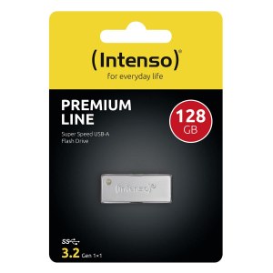 Intenso Premium Line - USB-Flash-Laufwerk - 128 GB - USB 3.0 - Silber