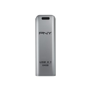 PNY FD64GESTEEL31G-EF - 64 GB - 3.2 Gen 1 (3.1 Gen 1) - 20 MB/s - Lamina di scorrimento - Acciaio inossidabile