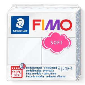 STAEDTLER FIMO 8020 - Modellierton - Weiß - 1...