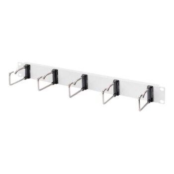 DIGITUS Kabelrangierpanel mit Stahlbügeln für 482,6 mm (19″)-Schränke, 1HE