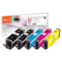 Peach 320674 - Kompatibel - Schwarz - Cyan - Magenta - Foto schwarz - Gelb - Canon - Multipack - PGI-580XXL - CLI-581XXL - Pixma TR 7500 Series - Pixma TR 7520 - Pixma TR 7550 - Pixma TR 8500 Series,... - 5 Stück(e)