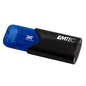 Emtec B110 Click Easy 3.2 USB Flash Drive 32GB USB Type-A 3.2 Gen 2 (3.1 Gen 2) Black Blue