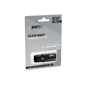 EMTEC B110 Click Easy 3.2 - 512 GB - USB Type-A - 3.2 Gen...