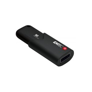 EMTEC B120 Click Secure - 16 GB - USB Typ-A - 3.2 Gen 2 (3.1 Gen 2) - Dia - Schwarz