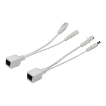 DIGITUS Passive PoE Cable Kit, Splitter + Injector