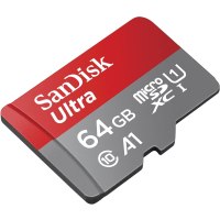 Adattatore SD per scheda di memoria MicroSDXC SanDisk Ultra da 64 GB con prestazioni dellapp A1 fino a 100 MB/s, classe 10, U1