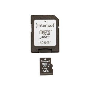 Intenso Premium - Flash memory card (microSDXC to SD...