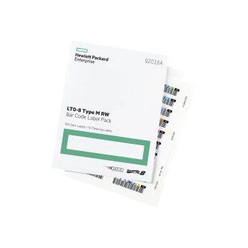 HP HPE LTO-8 Ultrium RW Bar Code Label Pack