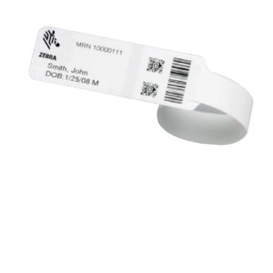 Zebra 10031289K Armband Weiß Krankenhaus-Armband