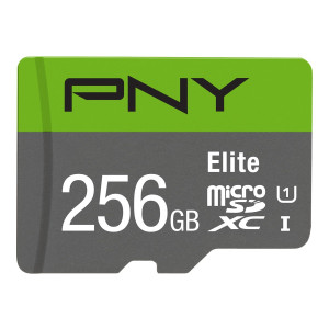 PNY Elite Memory Card 256GB MicroSDXC UHS-I Class 10