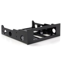 StarTech.com Adattatore staffa alloggiamento frontale per dischi rigidi da 3,5" su 5,25" - 13,3 cm (5.25") - Pannello incassato - 3.5" - Nero - Plastica - CE - TAA - REACH