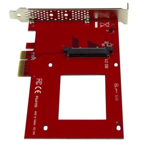 StarTech.com U.2 auf PCIe Adapter für 2,5" U.2 NVMe SSD - SFF 8639 - 4x PCI Express 3.0 - NVMe PCIe Adapter - U.2 PCIe Karte - Schnittstellenadapter - 2.5" (6.4 cm)