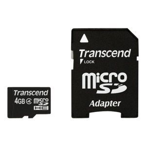 Transcend Flash memory card (microSDHC to SD adapter included)