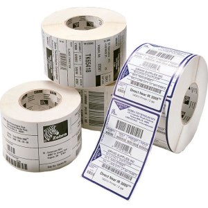 Zebra Z-Perform 1000T White Perm Adhesive