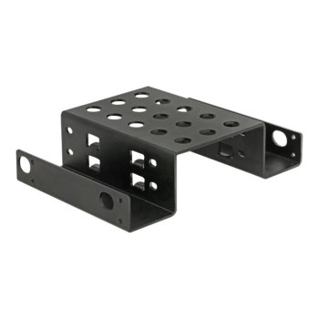 DeLOCK - Laufwerksschachtadapter - 5,25" bis 2 x 2,5" (13,3 cm bis 2 x 6,4 cm) - Schwarz