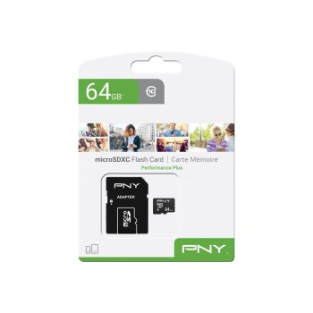 PNY Performance Plus - Flash-Speicherkarte - 64 GB