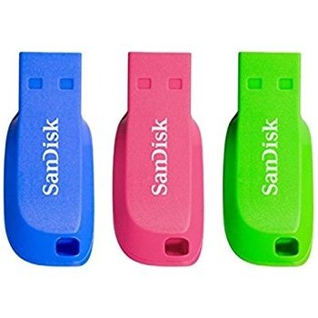 Chiavetta USB SanDisk Cruzer Blade 16GB USB Type-A 2.0 Blu, Verde, Rosa