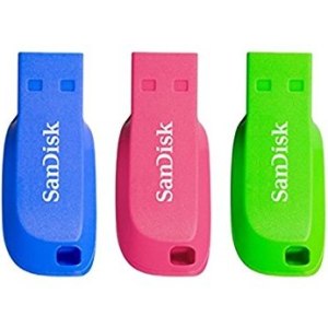 SanDisk Cruzer Blade 16GB USB Stick USB Type-A 2.0 Blue,...