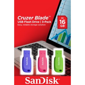 Chiavetta USB SanDisk Cruzer Blade 16GB USB Type-A 2.0...