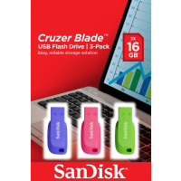 Chiavetta USB SanDisk Cruzer Blade 16GB USB Type-A 2.0 Blu, Verde, Rosa