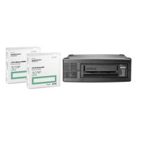 HPE StoreEver LTO-8 Ultrium 30750 - LTO - 2.5:1 - Serial Attached SCSI (SAS) - 5.25" Half-height - Black - 256-bit AES