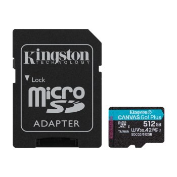 Kingston Canvas Go! Plus - Flash-Speicherkarte (microSDXC-an-SD-Adapter inbegriffen)