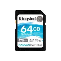 Kingston Canvas Go! Plus - 64 GB - SD - Classe 10 - UHS-I - 170 MB/s - 70 MB/s