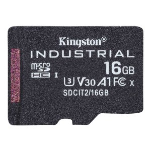 Kingston 16GB microSDHC Industrial C10 A1 pSLC Card SinglePack w/o Adpt - High Capacity SD (MicroSDHC)