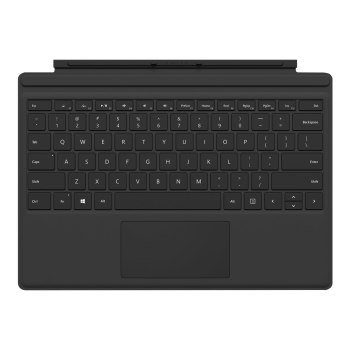 Microsoft Surface Pro Type Cover (M1725) - Tastatur - mit Trackpad, Beschleunigungsmesser - QWERTZ - Deutsch - Schwarz - kommerziell - für Surface Pro (Mitte 2017)