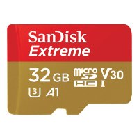 SanDisk Extreme - Flash memory card (microSDHC to SD adapter included)