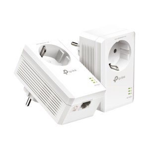 TP-LINK AV1000 - Gigabit Passthrough Starter Kit - Powerline Adapterkit - GigE, HomePlug AV (HPAV)