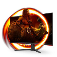 AOC Gaming C32G2ZE - LED-Monitor - Gaming - gebogen - 81.3 cm (32")