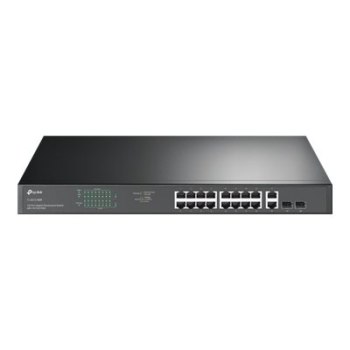 TP-LINK JetStream TL-SG1218MP V5 - Switch - 16 x 10/100/1000 (PoE+)