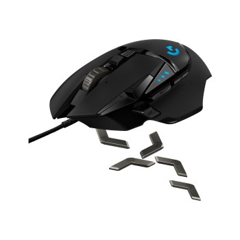 Logitech Gaming Mouse G502 (Hero) - Maus - optisch - 11 Tasten - kabellos, kabelgebunden - 2.4 GHz - kabelloser Empfänger (USB)