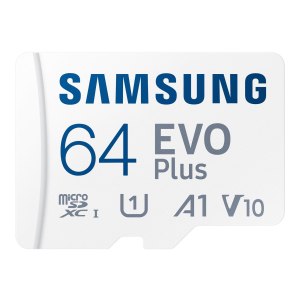 Samsung EVO Plus MB-MC64KA - Flash-Speicherkarte (microSDXC-an-SD-Adapter inbegriffen)