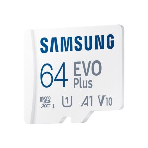 Samsung EVO Plus MB-MC64KA - Flash-Speicherkarte (microSDXC-an-SD-Adapter inbegriffen)