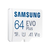 Samsung EVO Plus MB-MC64KA - Flash-Speicherkarte (microSDXC-an-SD-Adapter inbegriffen)