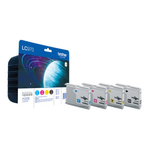 Brother LC-970 printer cartridge original black, cyan, magenta, yellow