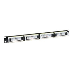 Intellinet Patch Panel, Cat6, UTP, 24-Port, 1U, Black