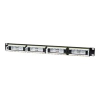 Intellinet Patch Panel, Cat6, UTP, 24-Port, 1U, Black