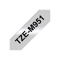 Brother TZe-M951 - Schwarz auf Silber (matt) - Rolle (2,4 cm x 8 m)