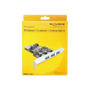 DeLock PCI Express Card > 3 x external + 1 x internal...