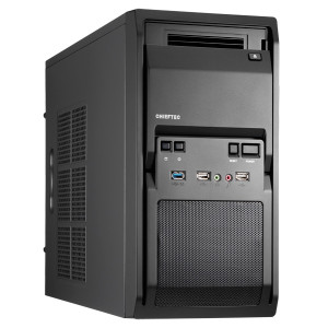 Chieftec LIBRA Series LT-01B - Tower - micro ATX - keine Spannungsversorgung (ATX) - USB/Audio