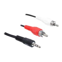 Delock Audiokabel - RCA x 2 männlich zu mini-phone stereo 3.5 mm männlich