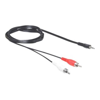 Delock Audiokabel - RCA x 2 männlich zu mini-phone stereo 3.5 mm männlich